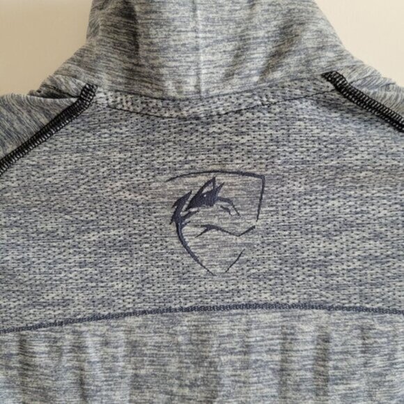Alphalete Heathered Grey Half Zip Long Sleeve Top Size  Small - Picture 4 of 10